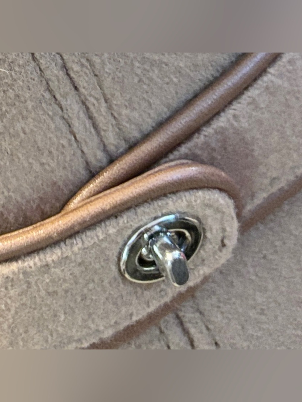 Coach Wool Bucket Hat in Camel with Decorative Turn Lock Band - Picture 2 of 9